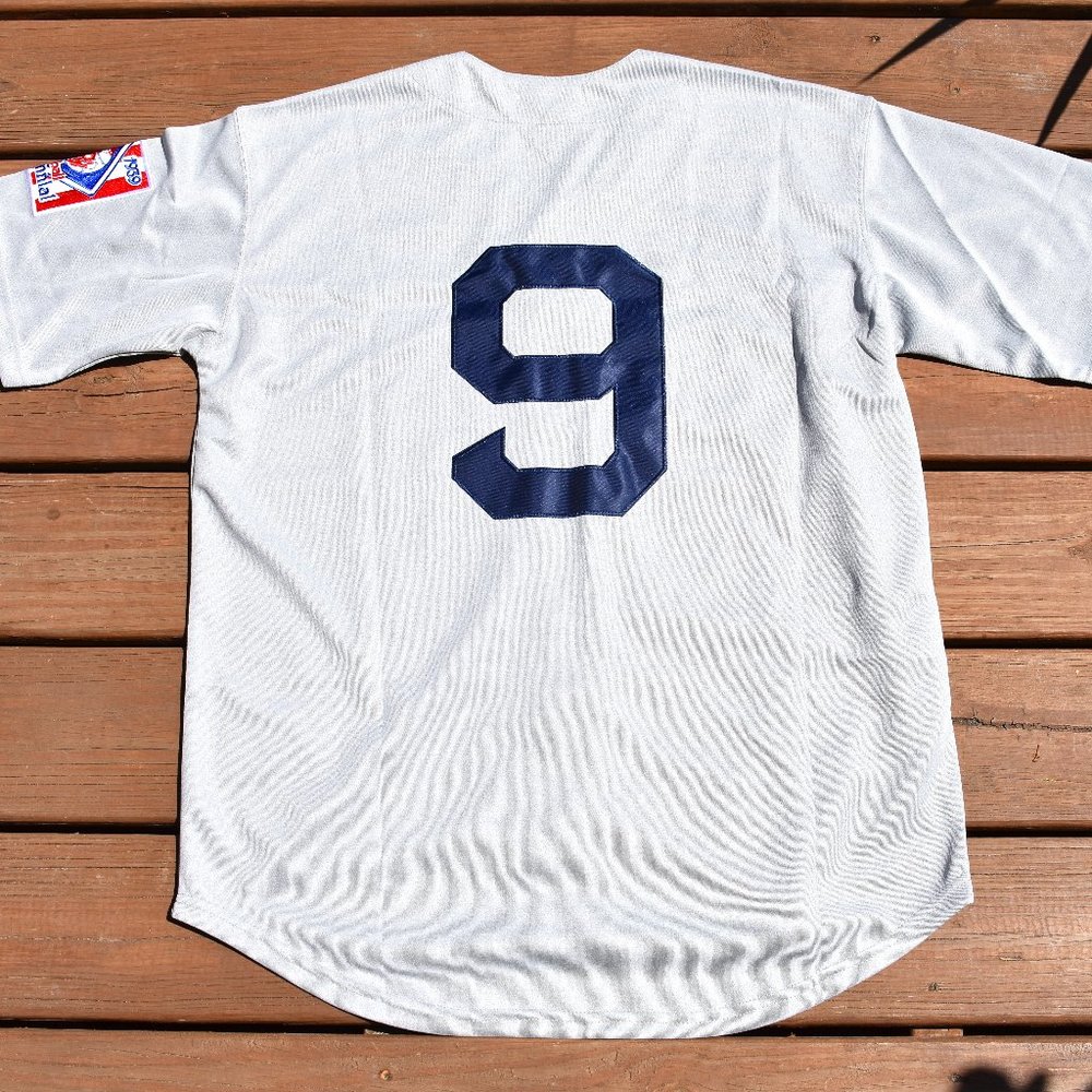 New! Ted Williams Boston Red Sox Gray Heavyweight Baseball Jersey Men's Sizes